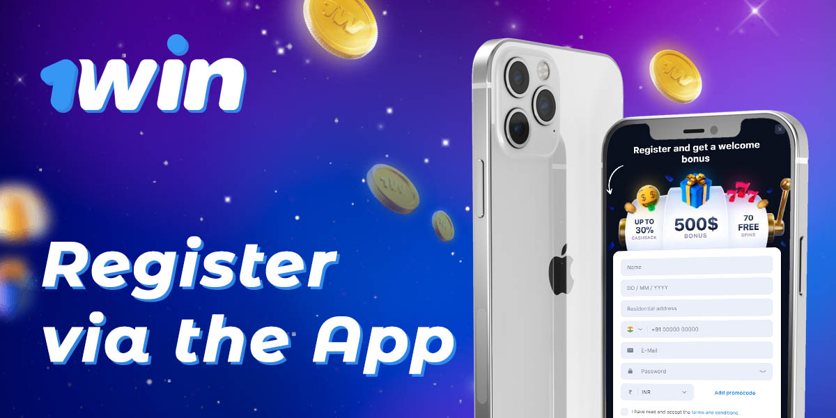 Step-by-step instructions on how to register on 1Win using the mobile app
